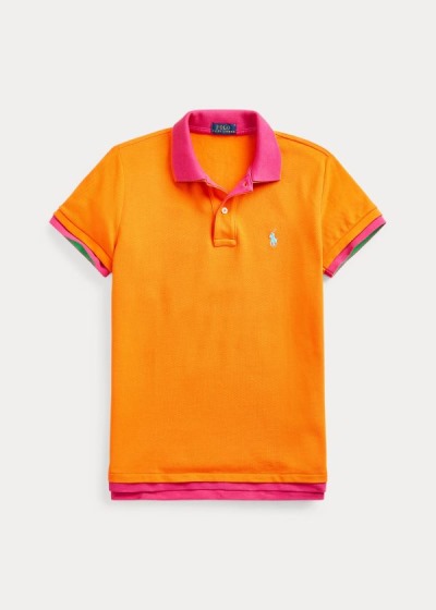 Polo Ralph Lauren Double-Knit Cotton Polo Shirt Dame Danmark (DYNMG3640)